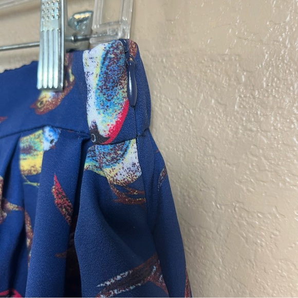 Grace Karin Bird Pattern A-Line Pleated Skirt - Picture 6 of 8